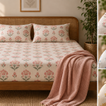 Neela Jaal bedsheet detail